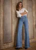Light Indigo Relaxed Flare Jeans sold by Mint Velvet