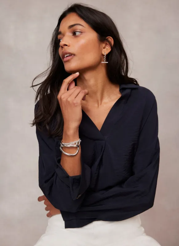 Navy Throw On Shirt sold by Mint Velvet