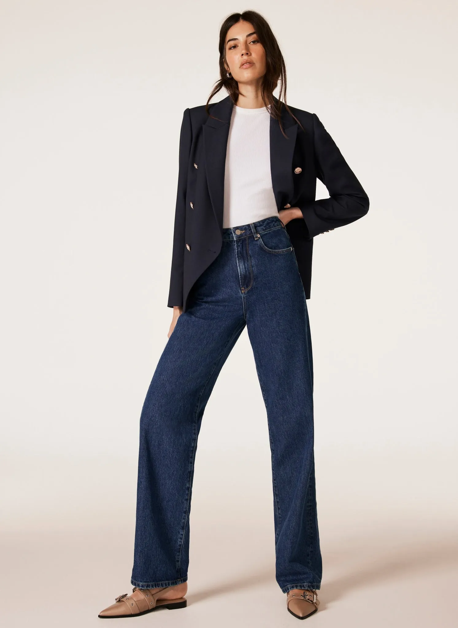 Navy Double Breasted Blazer sold by Mint Velvet product image thumbnail 5