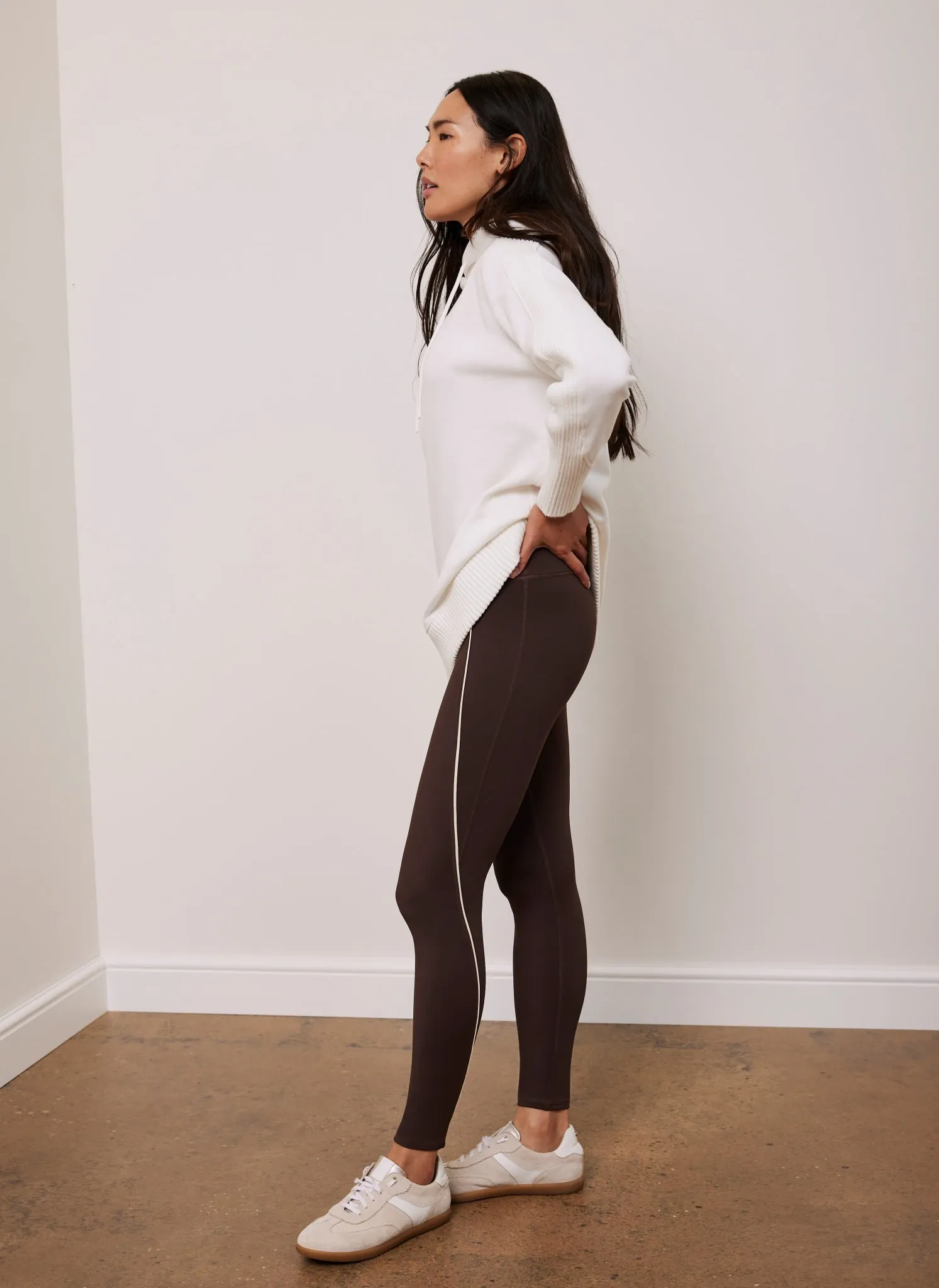 Brown Seam Detail Leggings sold by Mint Velvet product image thumbnail 3