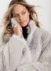 Grey Faux Fur Cropped Jacket sold by Mint Velvet
