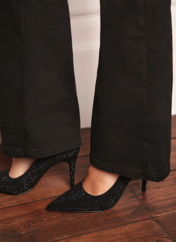 Black Diamante Court Heels sold by Mint Velvet