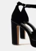 Black Velvet Platform Heels sold by Mint Velvet