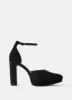 Black Velvet Platform Heels sold by Mint Velvet