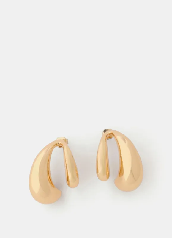 Gold Tone Teardrop Earrings sold by Mint Velvet