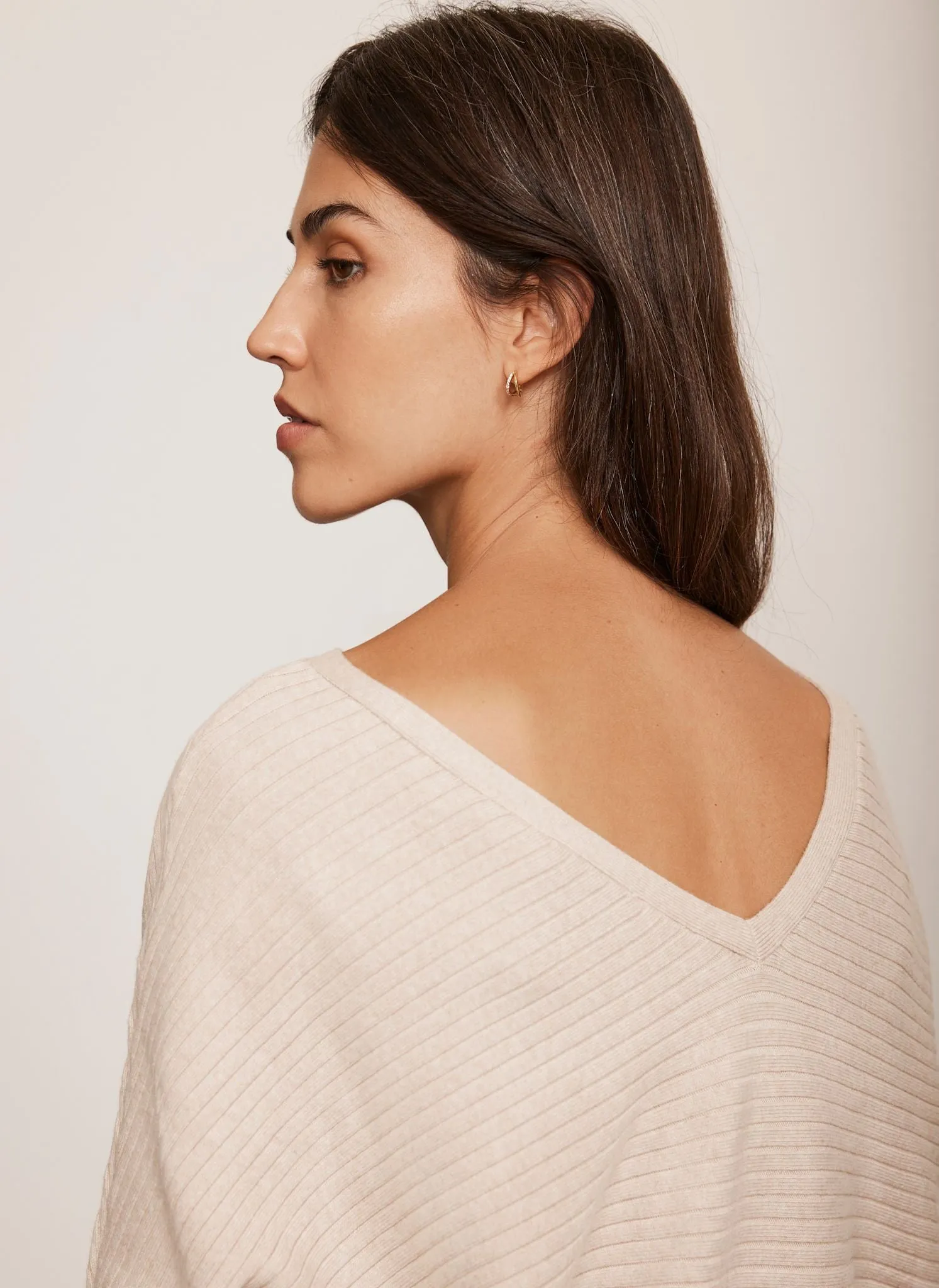 Neutral Batwing Knit Dress sold by Mint Velvet product image thumbnail 4