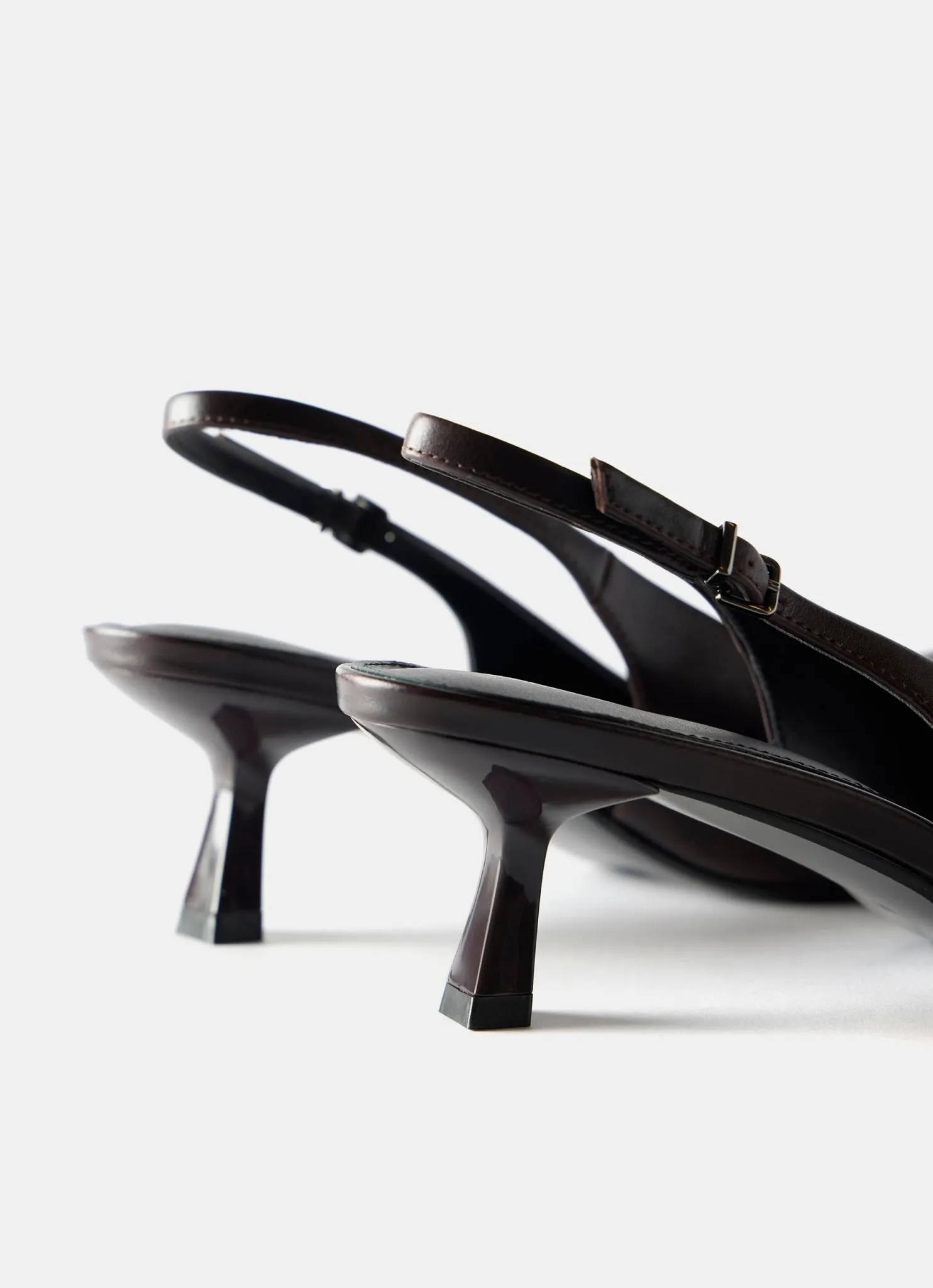 Burgundy Slingback Kitten Heels sold by Mint Velvet product image thumbnail 5