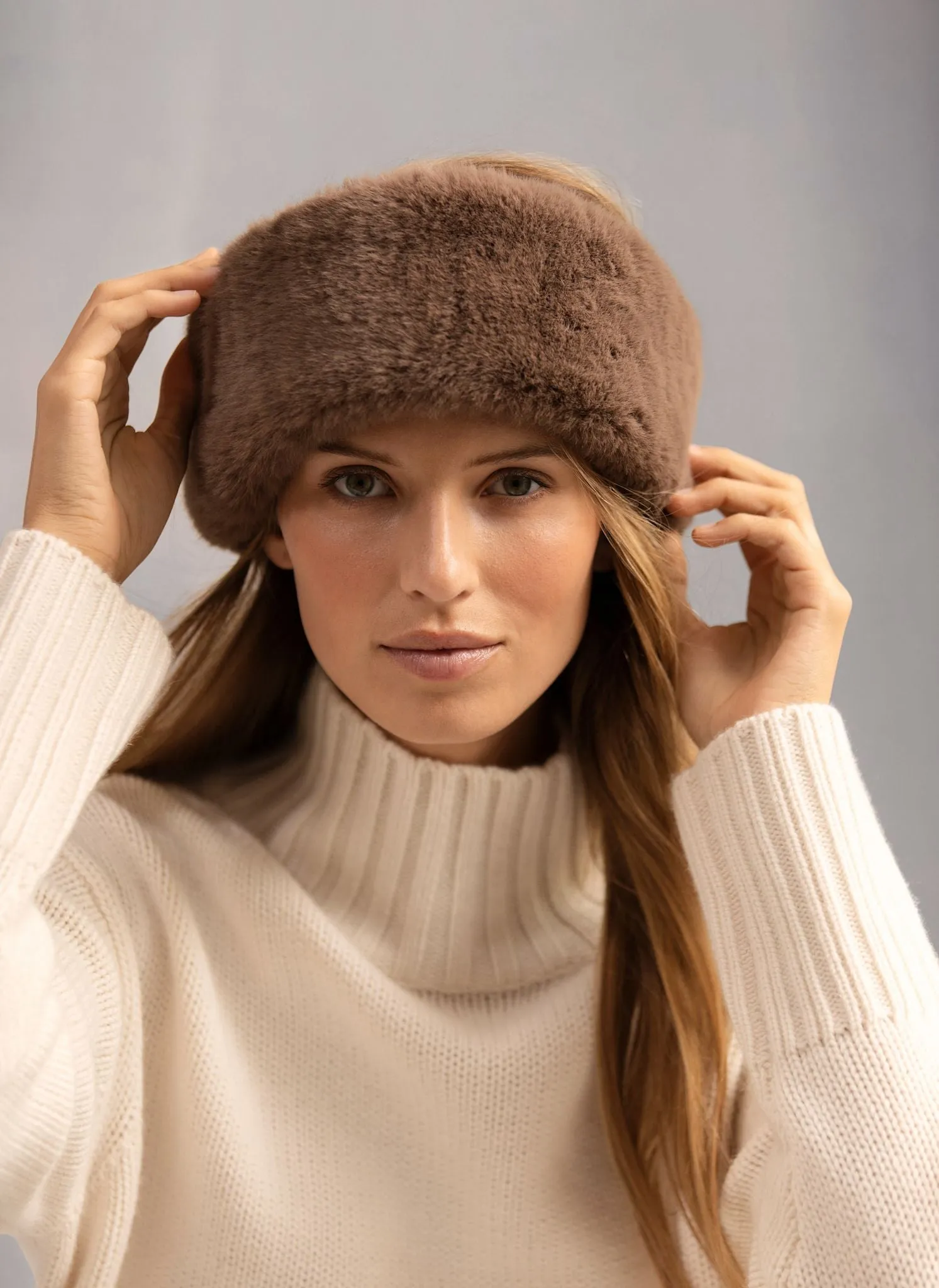 Brown Faux Fur Headband sold by Mint Velvet product image thumbnail 3