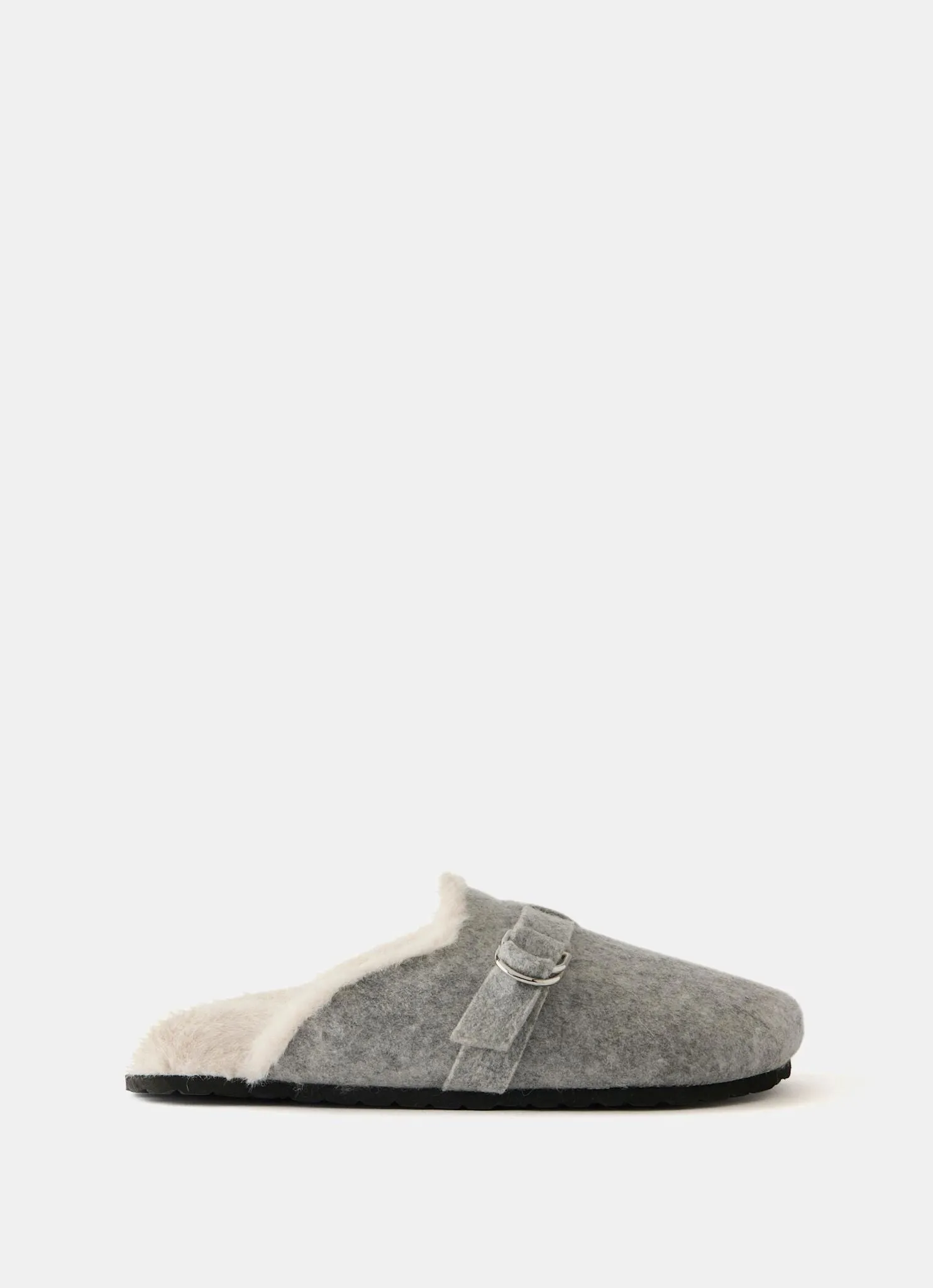 Grey Felt Clog Slippers sold by Mint Velvet product image thumbnail 2