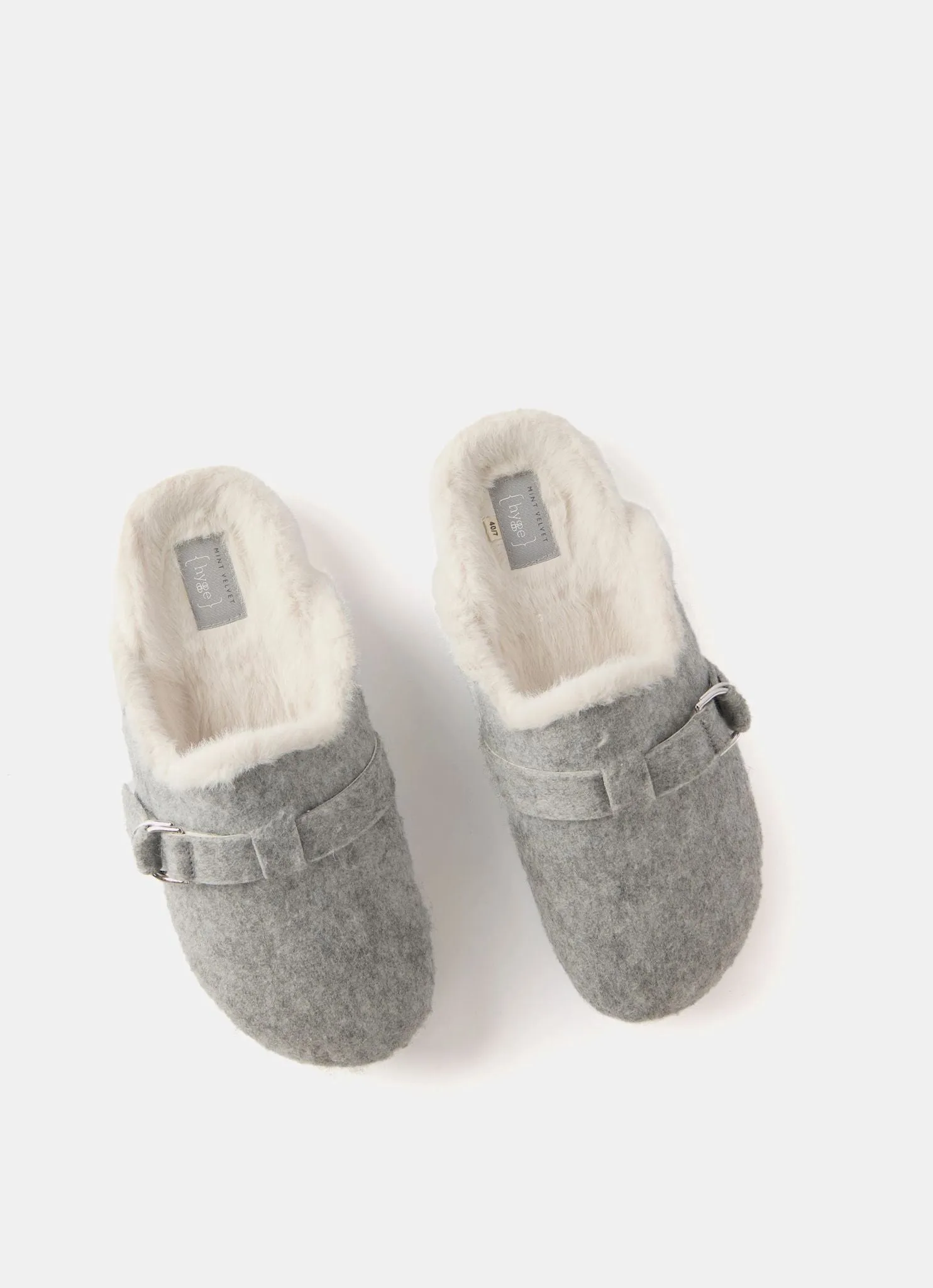 Grey Felt Clog Slippers sold by Mint Velvet product image thumbnail 5