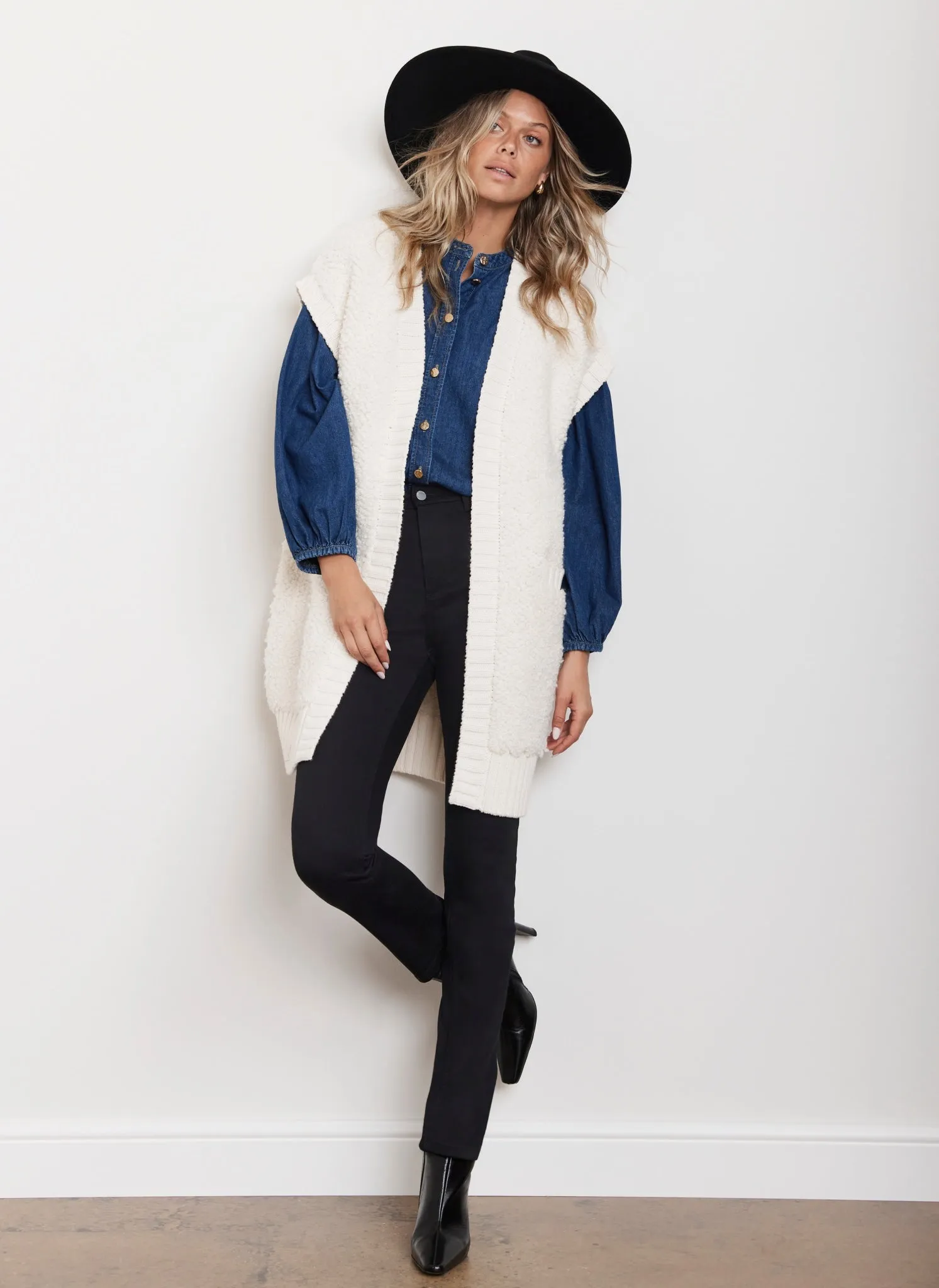 Cream Boucle Long Cardigan sold by Mint Velvet product image thumbnail 5