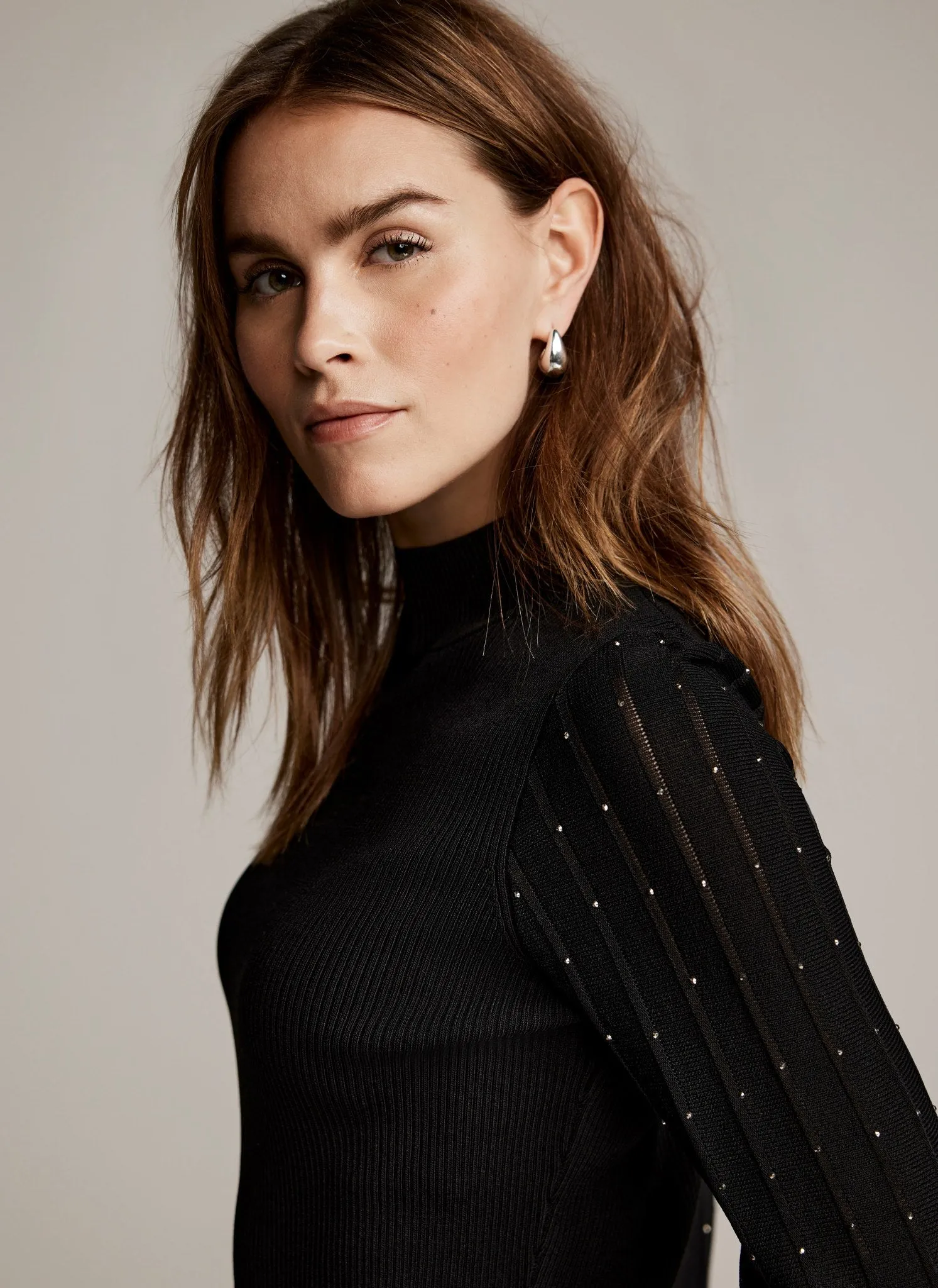 Black Embellished Knit Top sold by Mint Velvet product image thumbnail 5