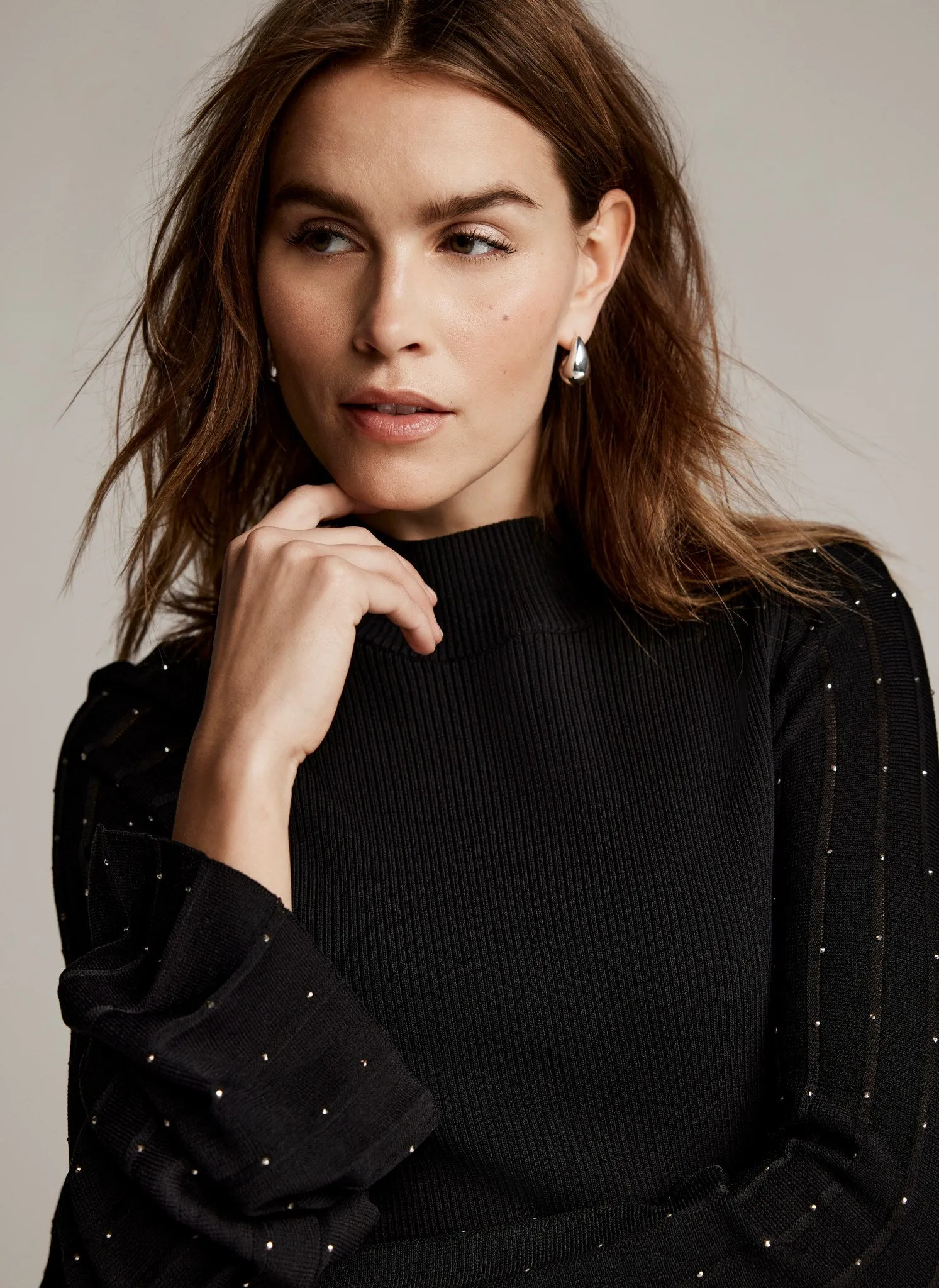 Black Embellished Knit Top sold by Mint Velvet product image thumbnail 4