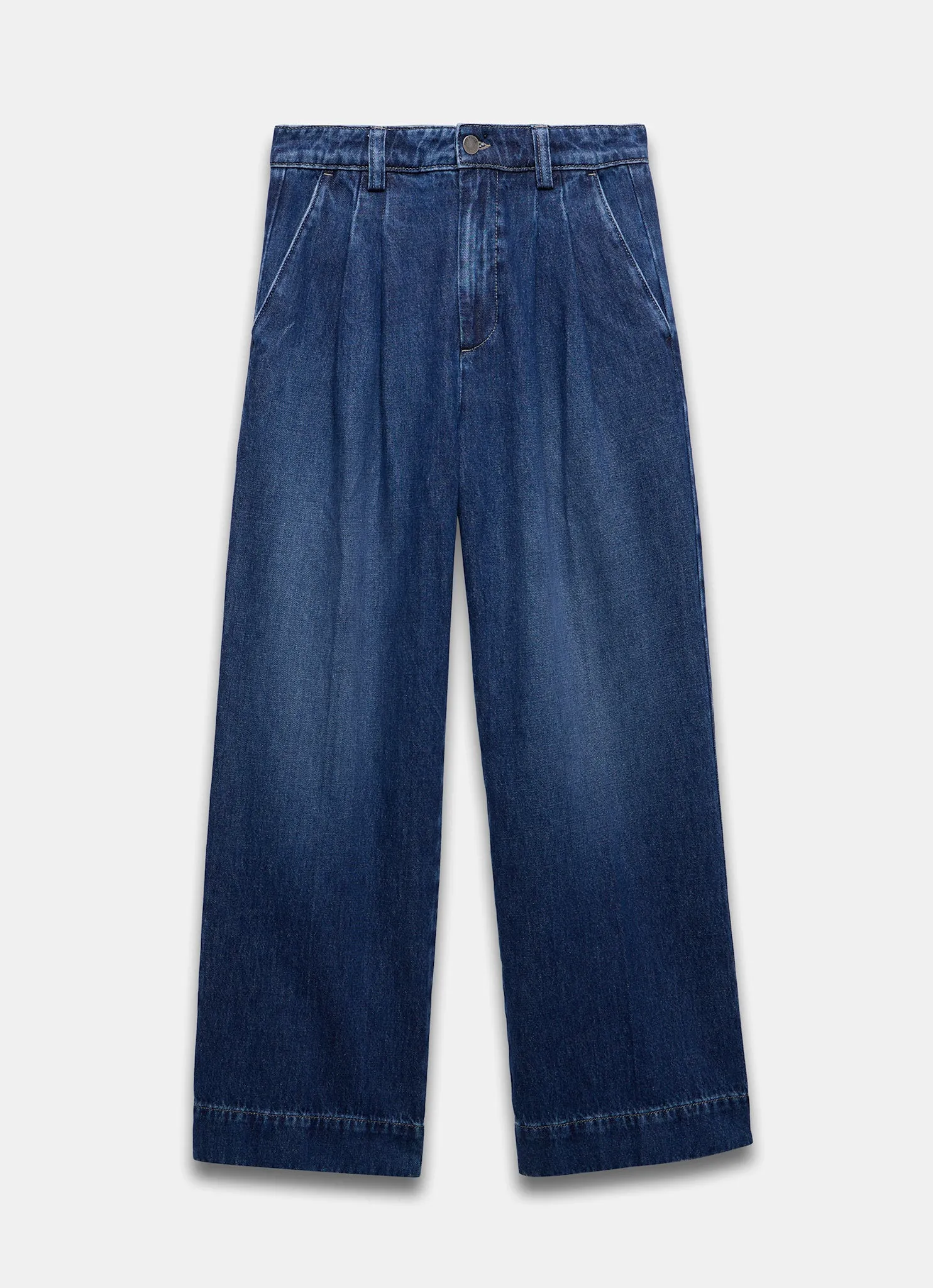 Dark Indigo Pleat Front Wide Jeans sold by Mint Velvet product image thumbnail 5