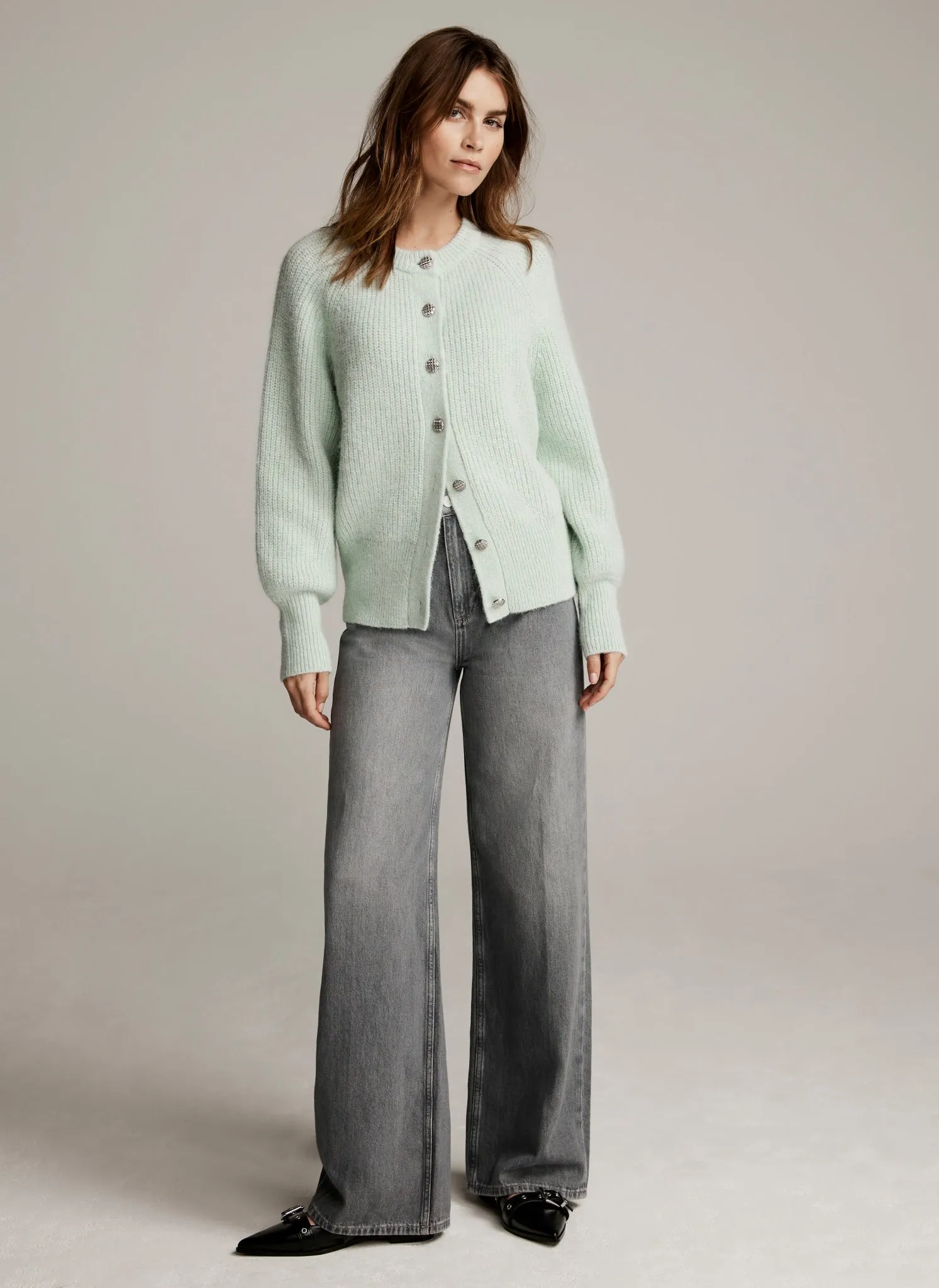 Green Knit Cocoon Cardigan sold by Mint Velvet product image thumbnail 3