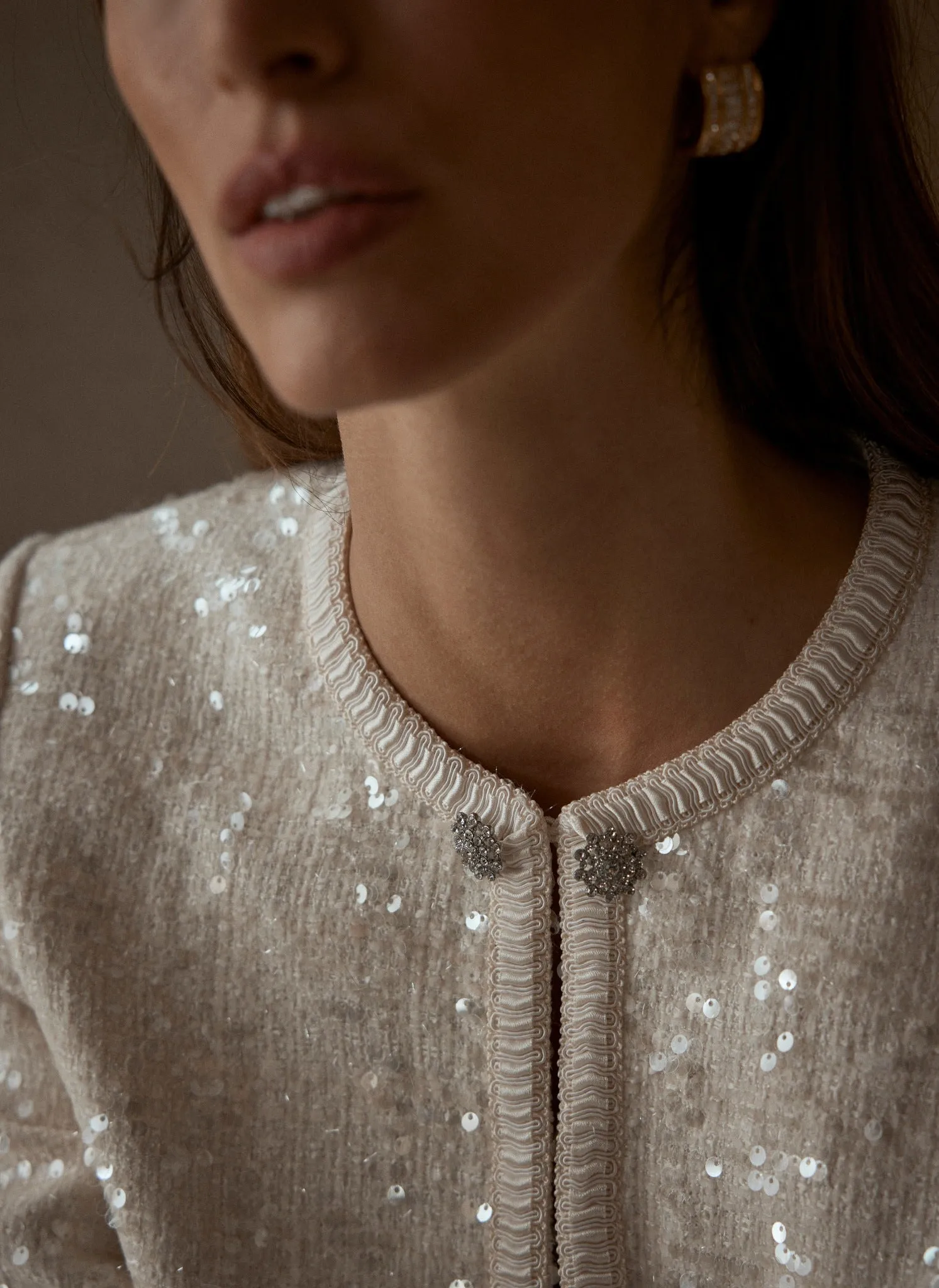 White Sequin Jacket sold by Mint Velvet product image thumbnail 4