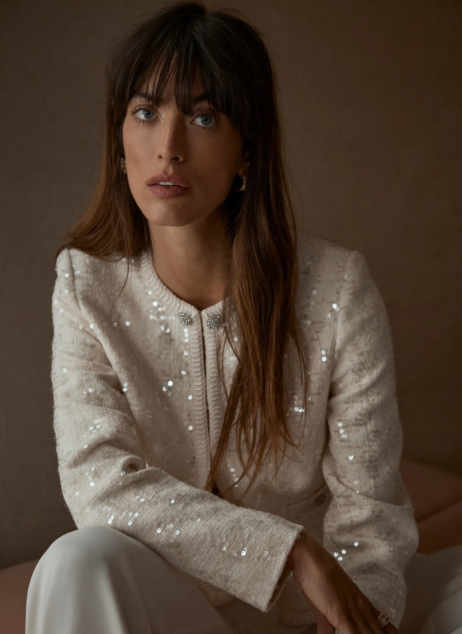 White Sequin Jacket sold by Mint Velvet product image thumbnail 3