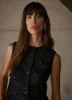Black Lace Sequin Top sold by Mint Velvet