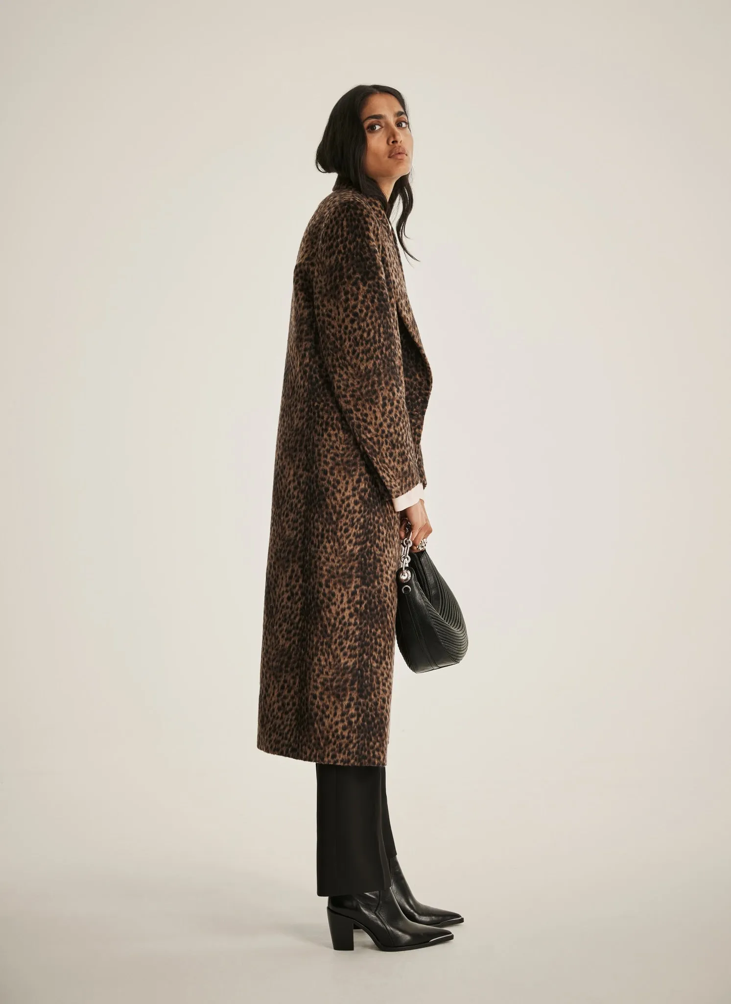 Leopard Print Long Coat sold by Mint Velvet product image thumbnail 5