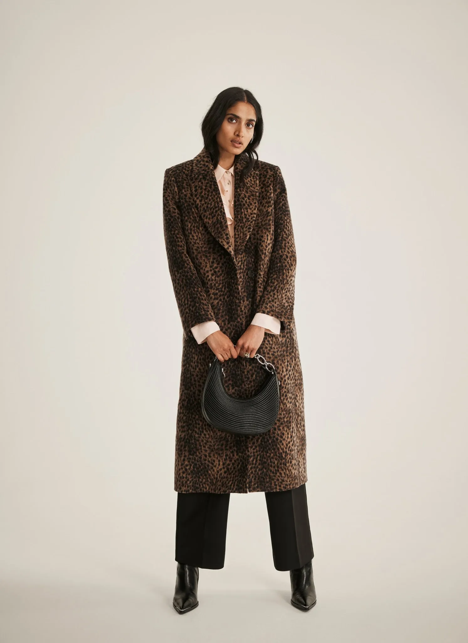 Leopard Print Long Coat sold by Mint Velvet product image thumbnail 3