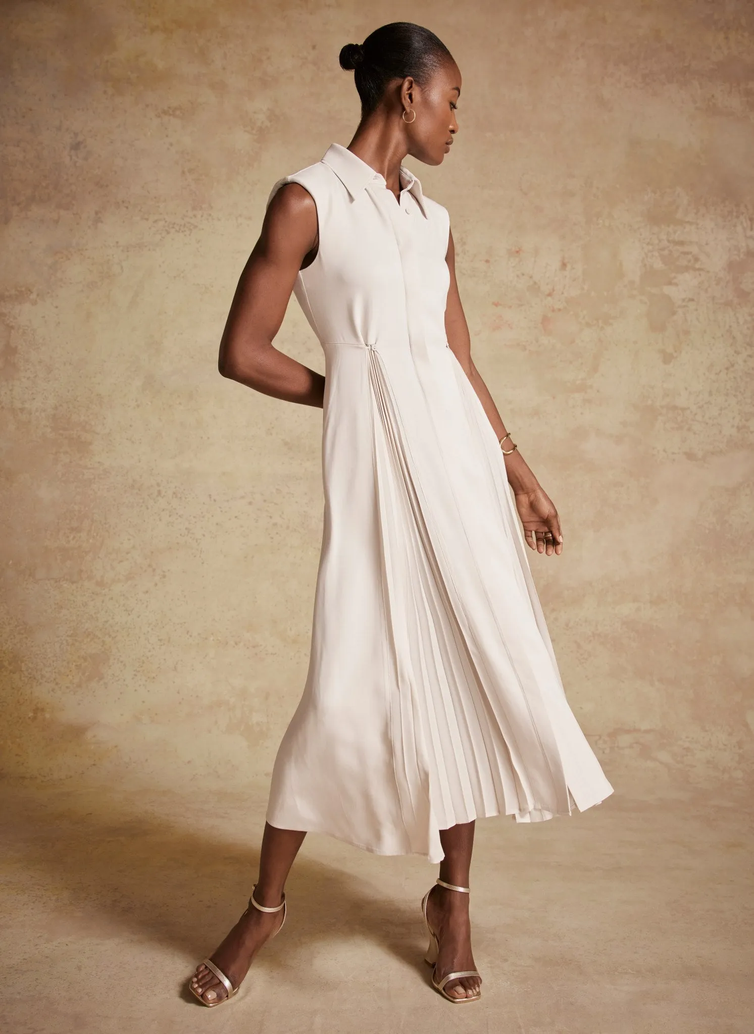 Cream Midi Shirt Dress sold by Mint Velvet product image thumbnail 2