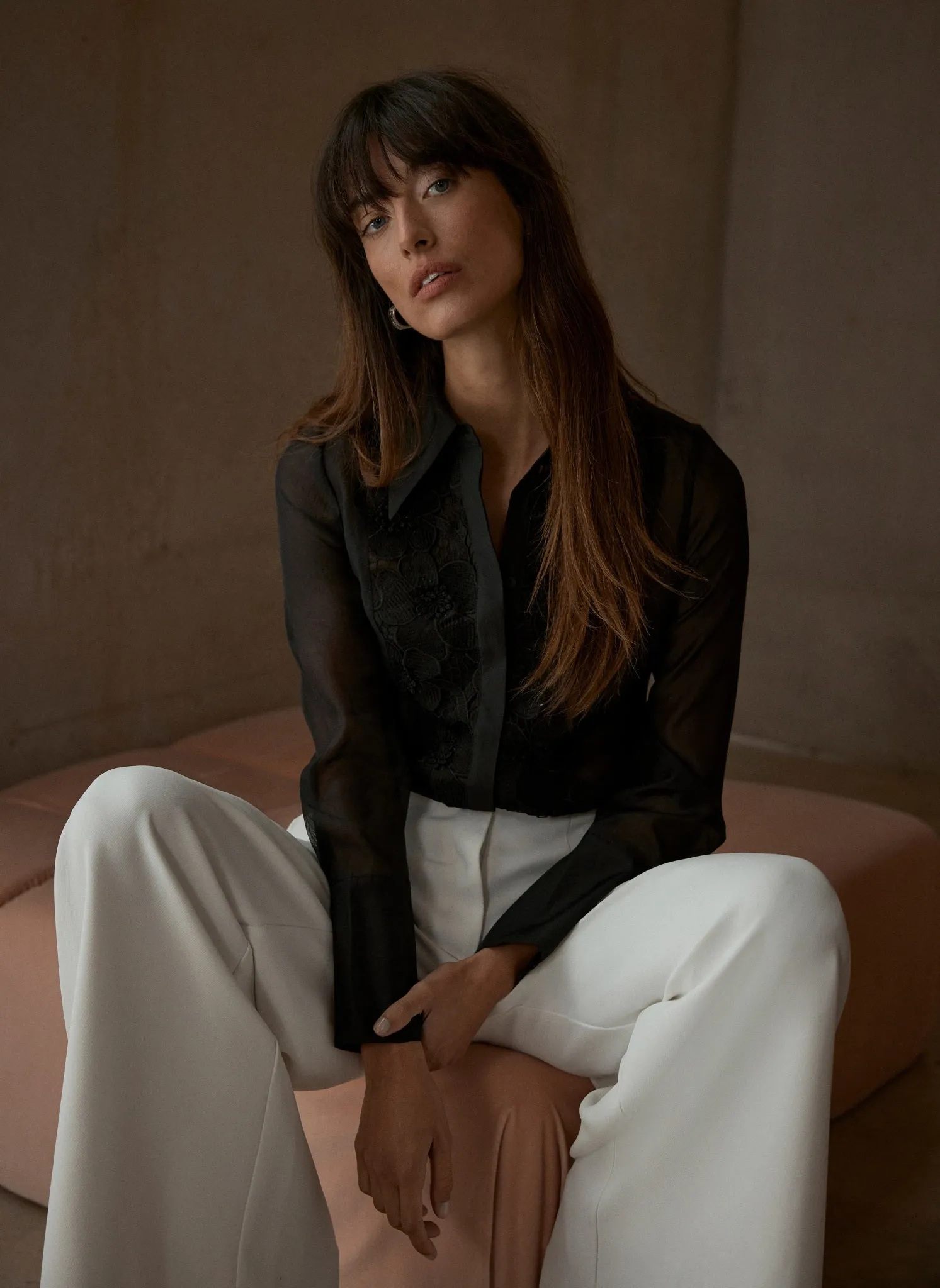 Black Organza Applique Shirt sold by Mint Velvet product image thumbnail 2