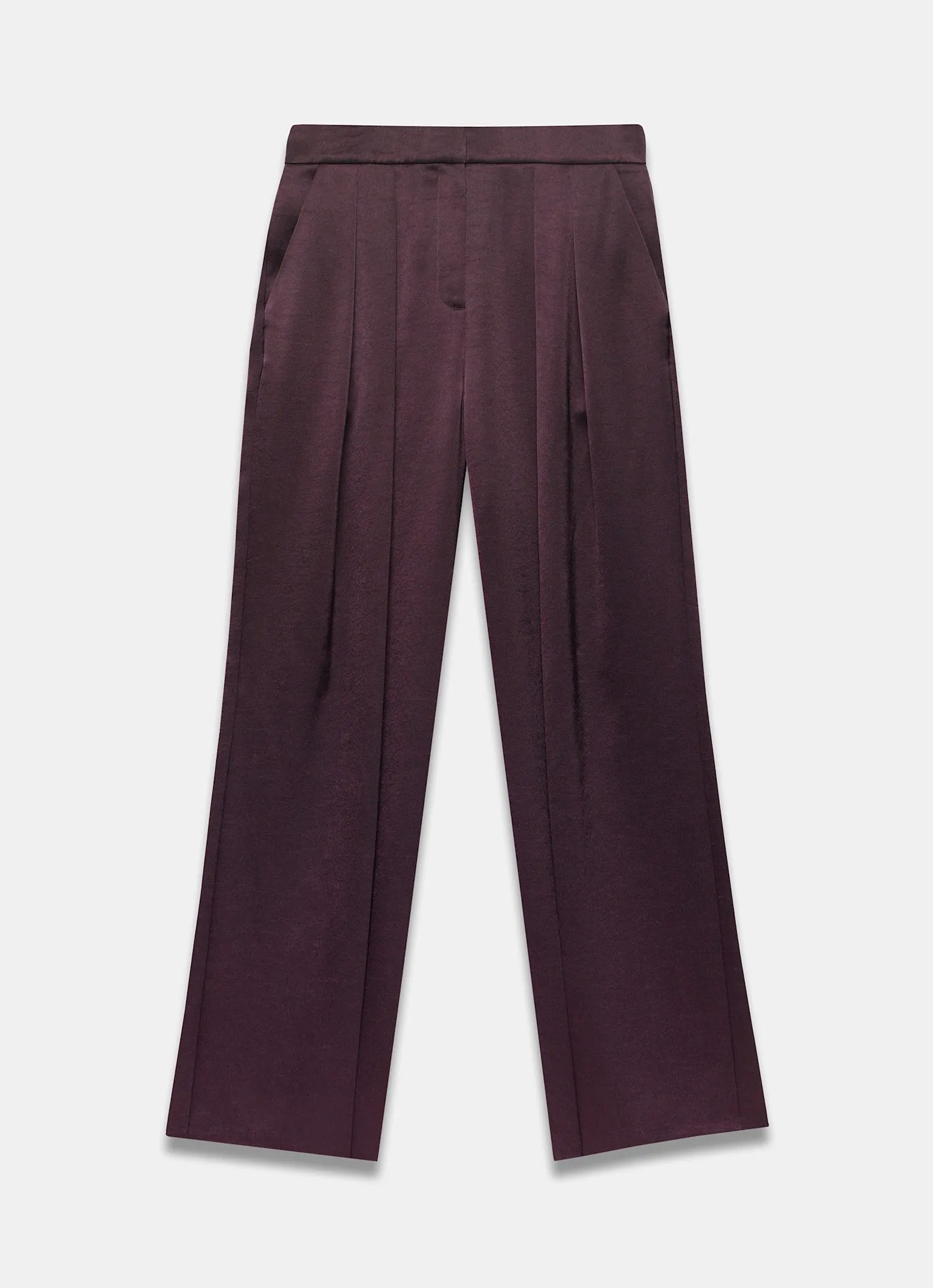 Burgundy Satin Wide Trousers sold by Mint Velvet product image thumbnail 5