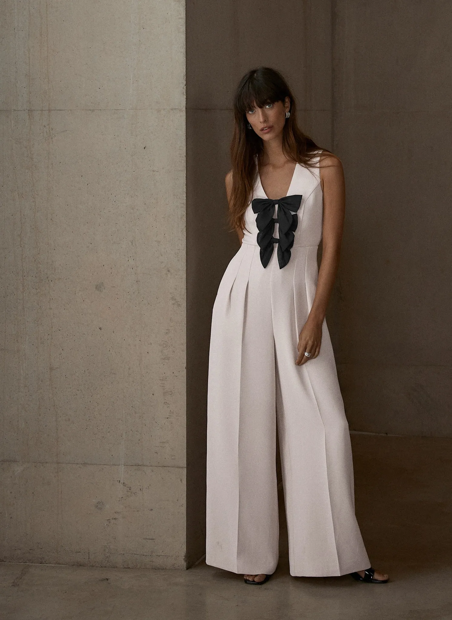 Pink Bow Detail Jumpsuit sold by Mint Velvet