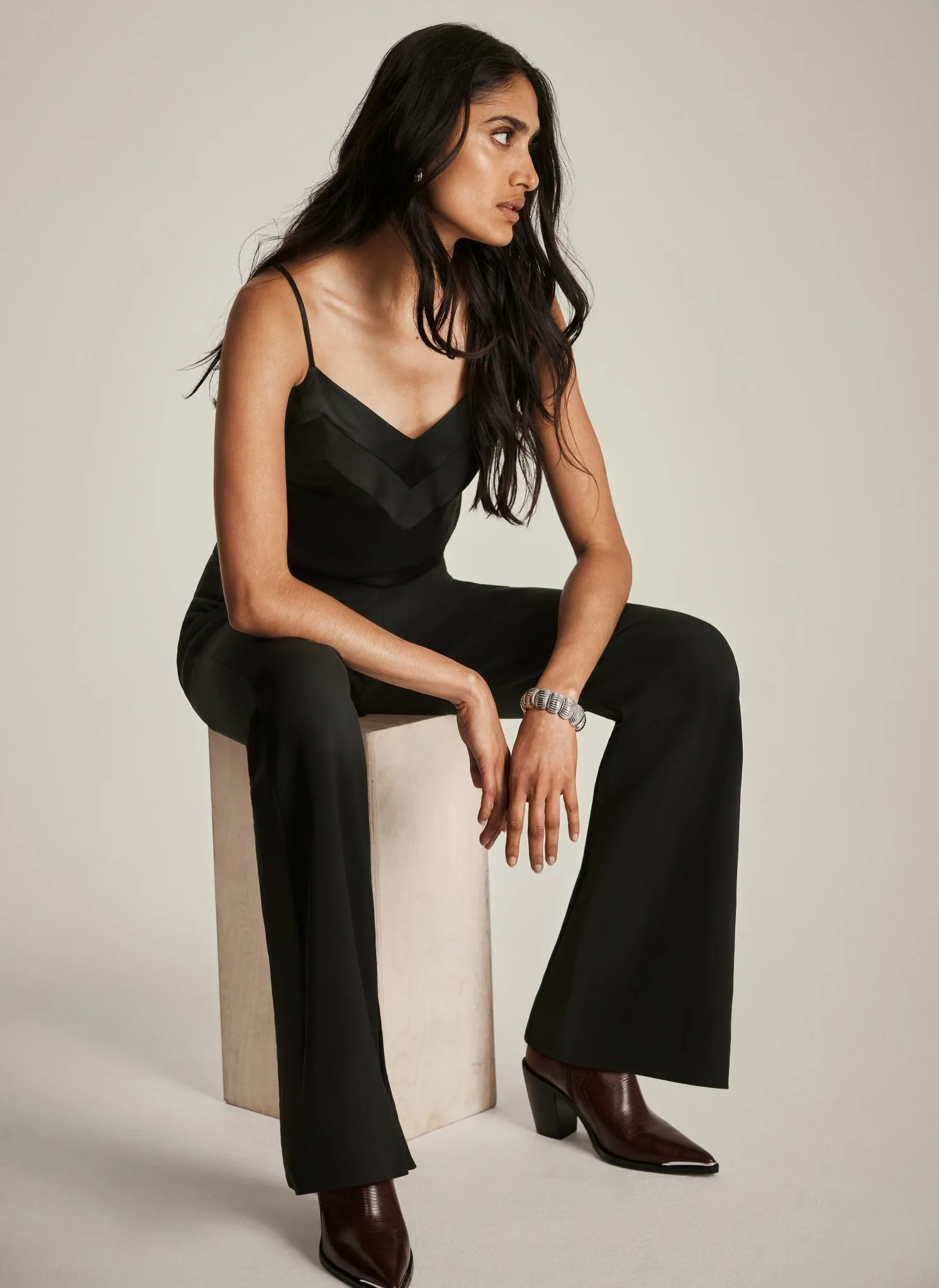 Black V-Neck Cami Top sold by Mint Velvet product image thumbnail 2