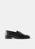 Black Leather Studded Penny Loafers sold by Mint Velvet