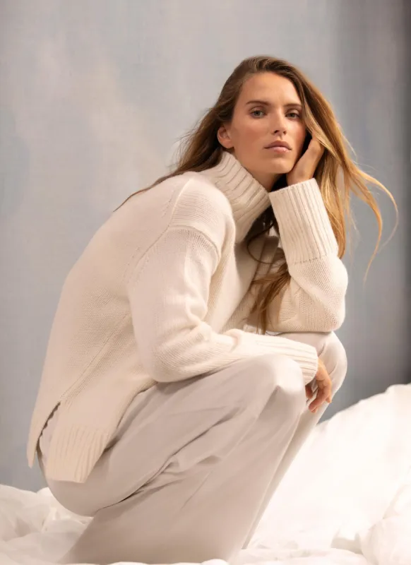 Cream Cashmere Blend Jumper sold by Mint Velvet