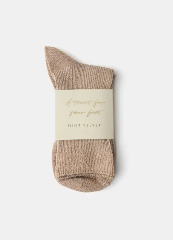 Gold Glitter Socks sold by Mint Velvet