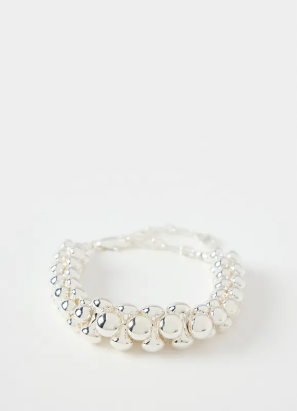 Silver Tone Sphere Statement Bracelet sold by Mint Velvet