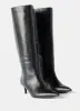 Mia Black Leather Long Boots sold by Mint Velvet