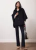 Navy Wool Blend Double Faced Cape sold by Mint Velvet