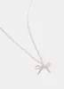 Silver Plated Bow Necklace sold by Mint Velvet