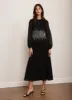 Black Embellished Midi Dress sold by Mint Velvet