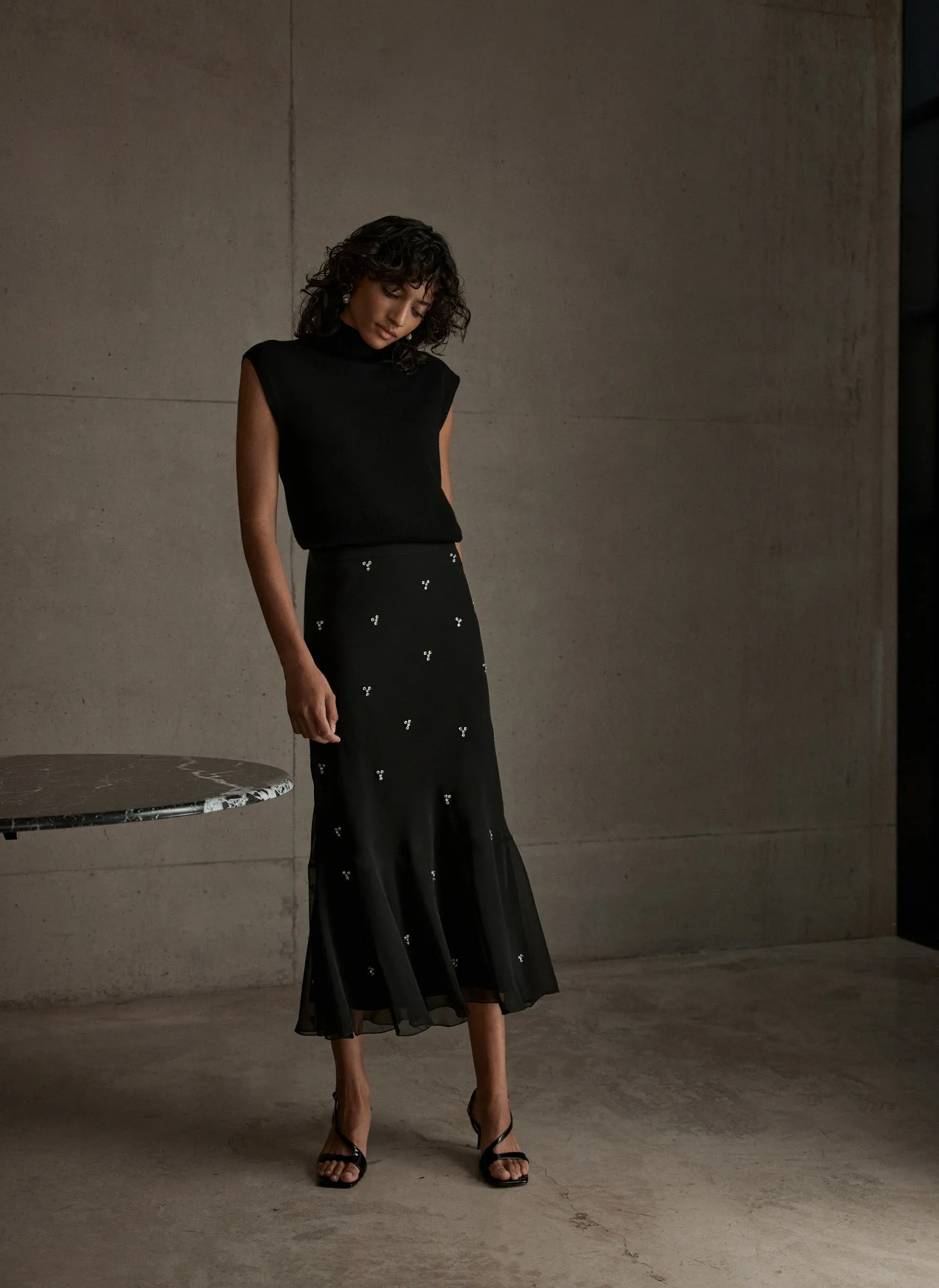 Black Embellished Maxi Skirt sold by Mint Velvet product image thumbnail 5