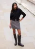 Neutral Textured Tweed Mini Skirt sold by Mint Velvet