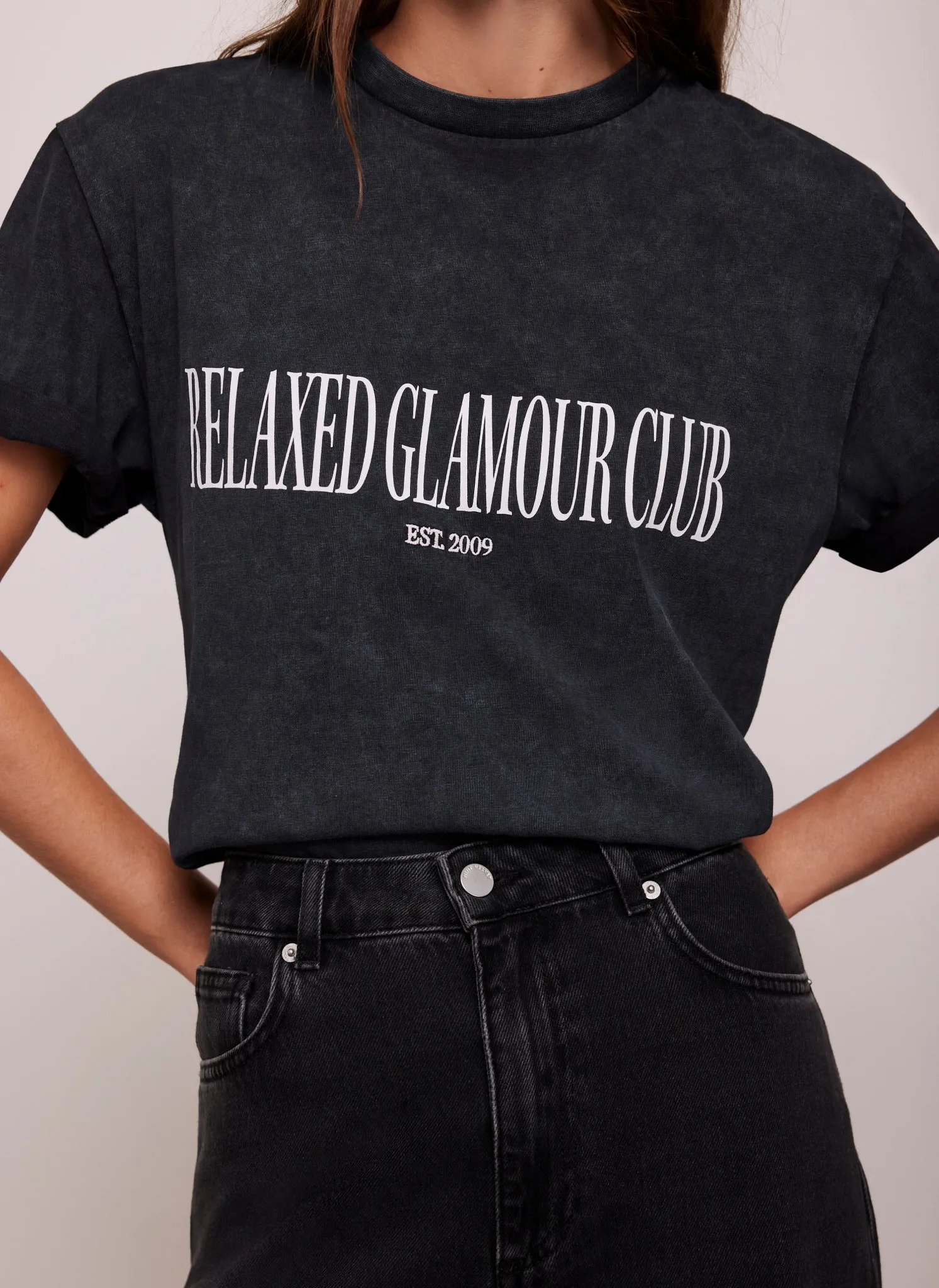 Grey Relaxed Glamour T-Shirt sold by Mint Velvet product image thumbnail 2