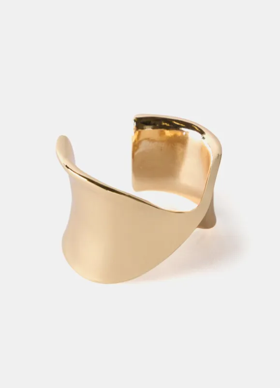 Gold Tone Twist Bangle sold by Mint Velvet
