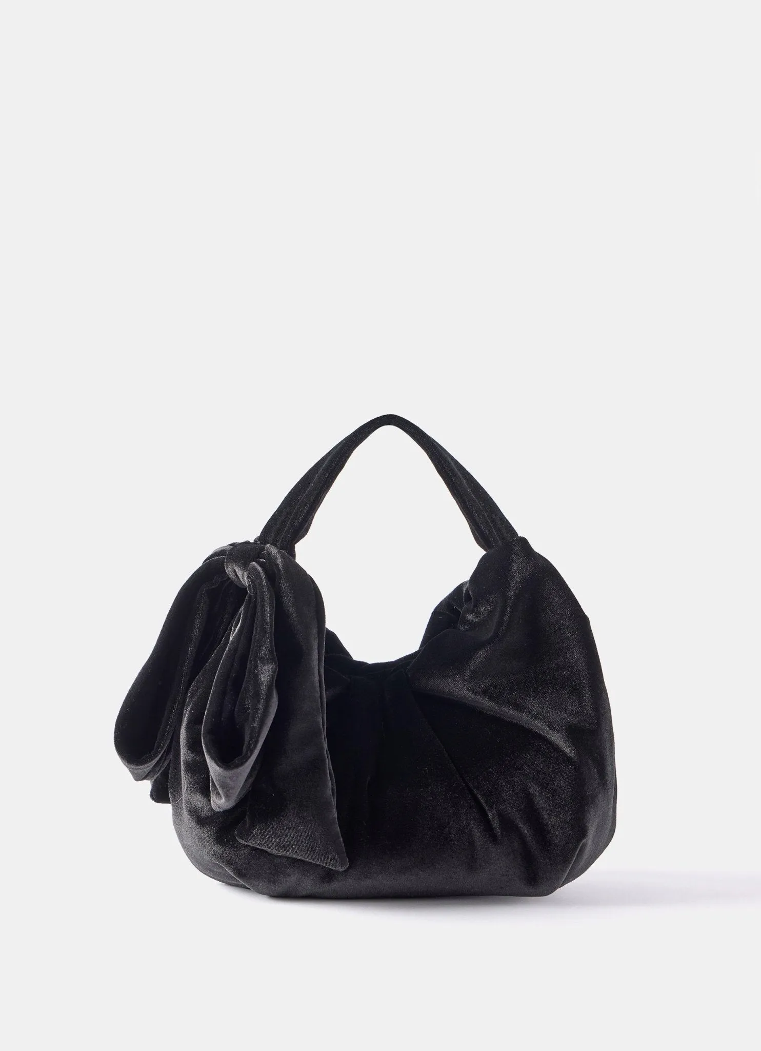 Black Velvet Bow Grab Bag sold by Mint Velvet product image thumbnail 2