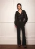 Black Fitted Flared Jeans sold by Mint Velvet