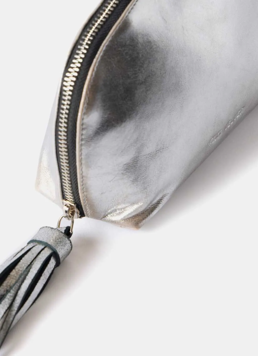 Silver Leather Medium Wash Bag sold by Mint Velvet product image thumbnail 5