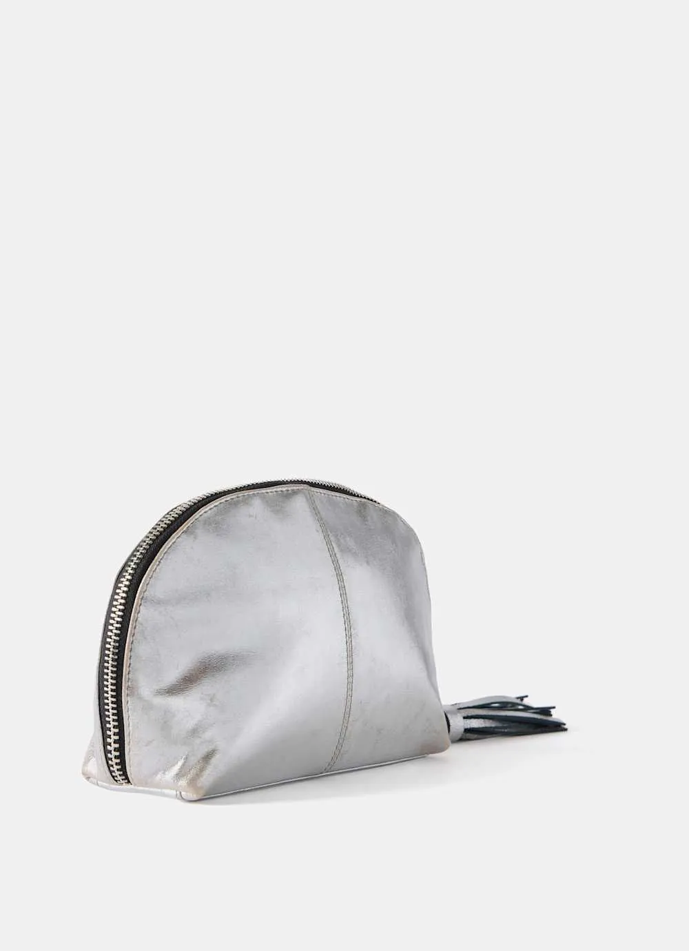 Silver Leather Medium Wash Bag sold by Mint Velvet product image thumbnail 3