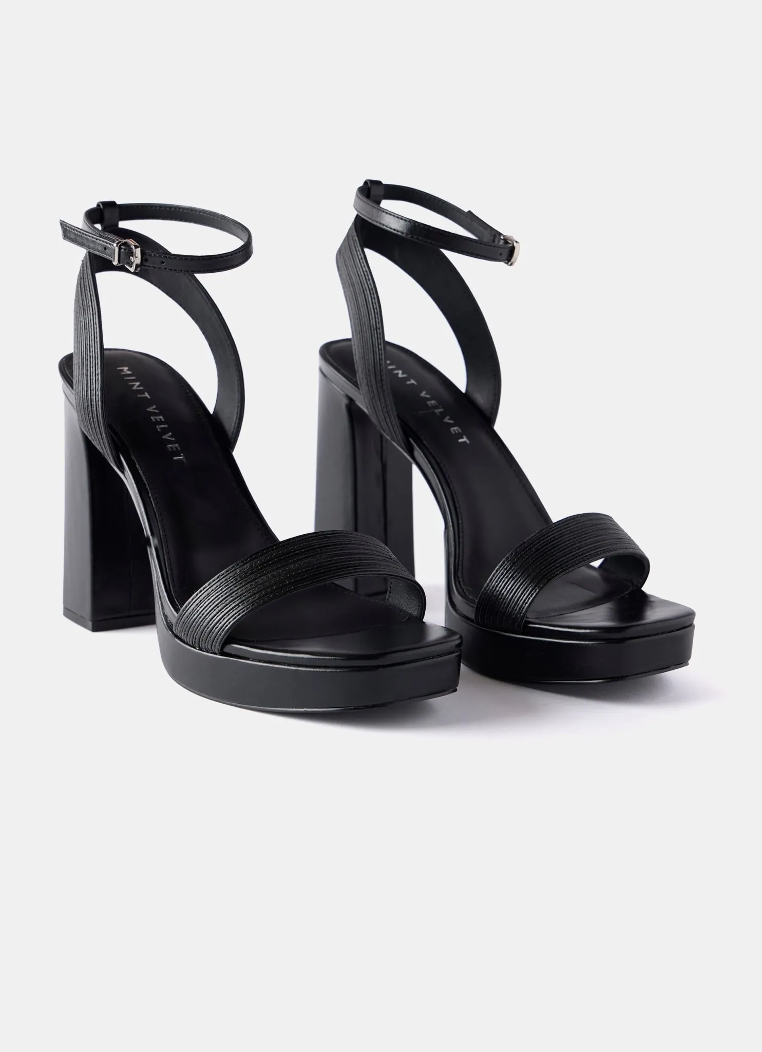 Fia Black Strappy Platform Heels sold by Mint Velvet product image thumbnail 3