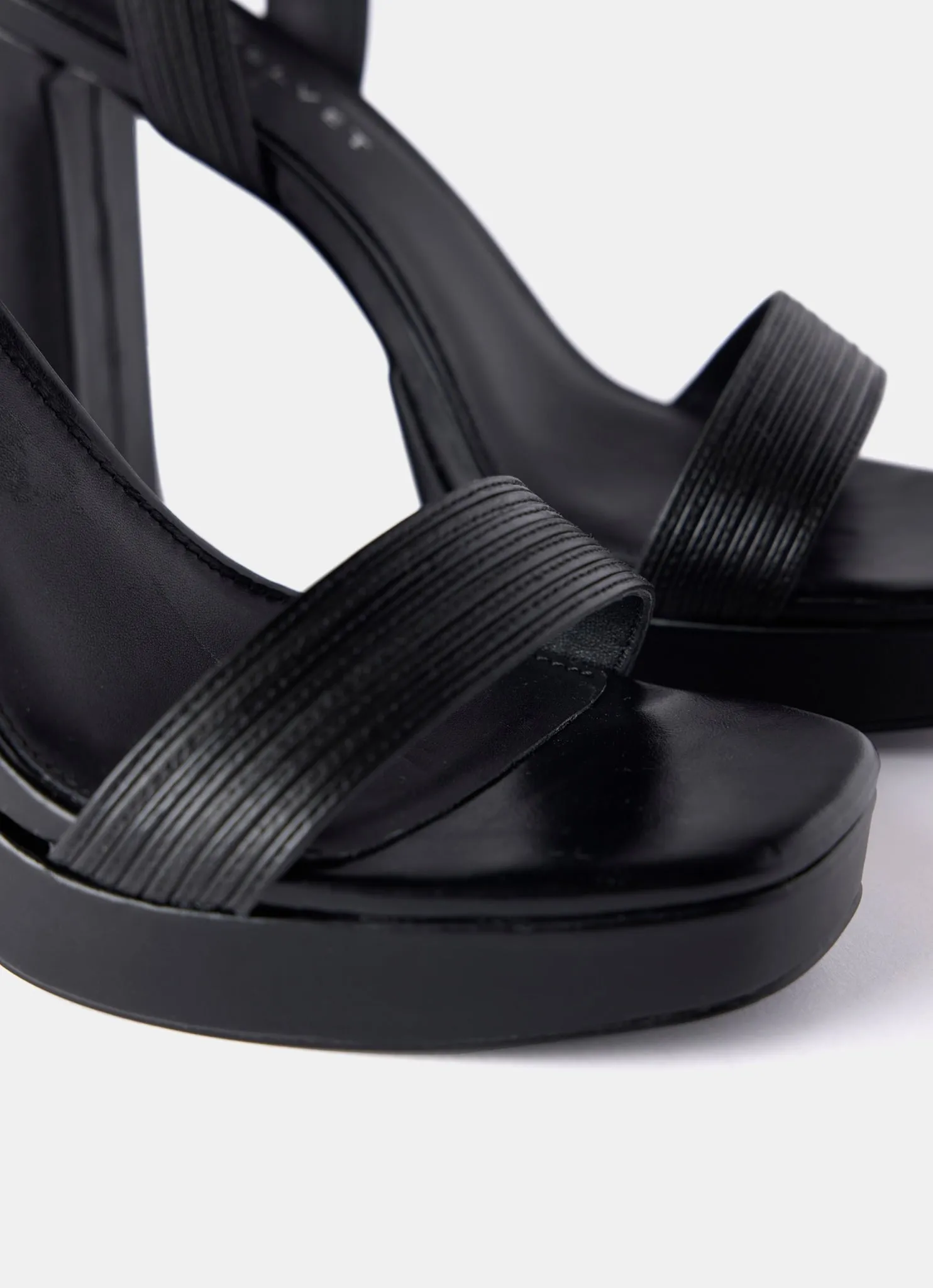 Fia Black Strappy Platform Heels sold by Mint Velvet product image thumbnail 4
