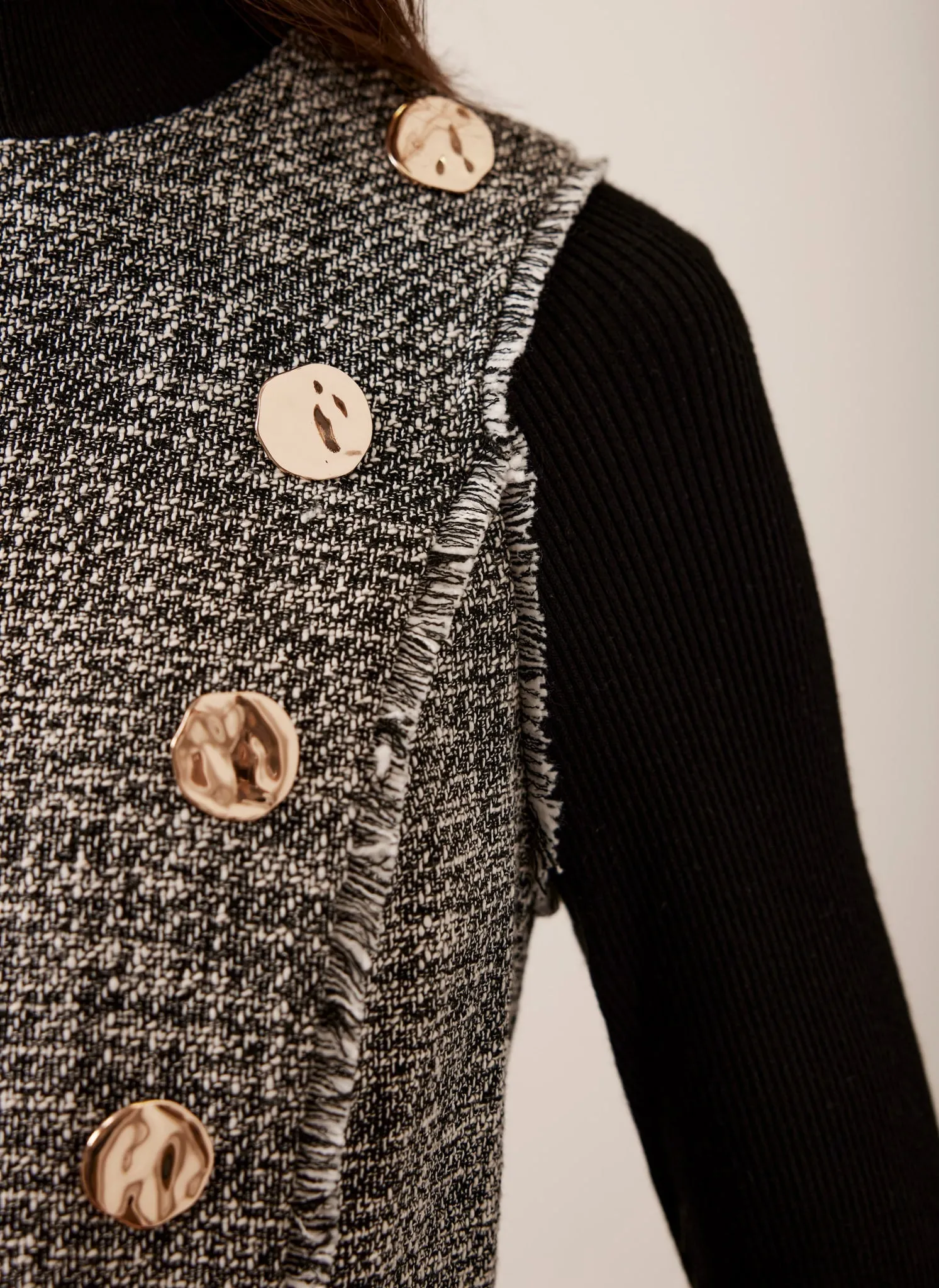 Black Boucle Knit Mini Dress sold by Mint Velvet product image thumbnail 4