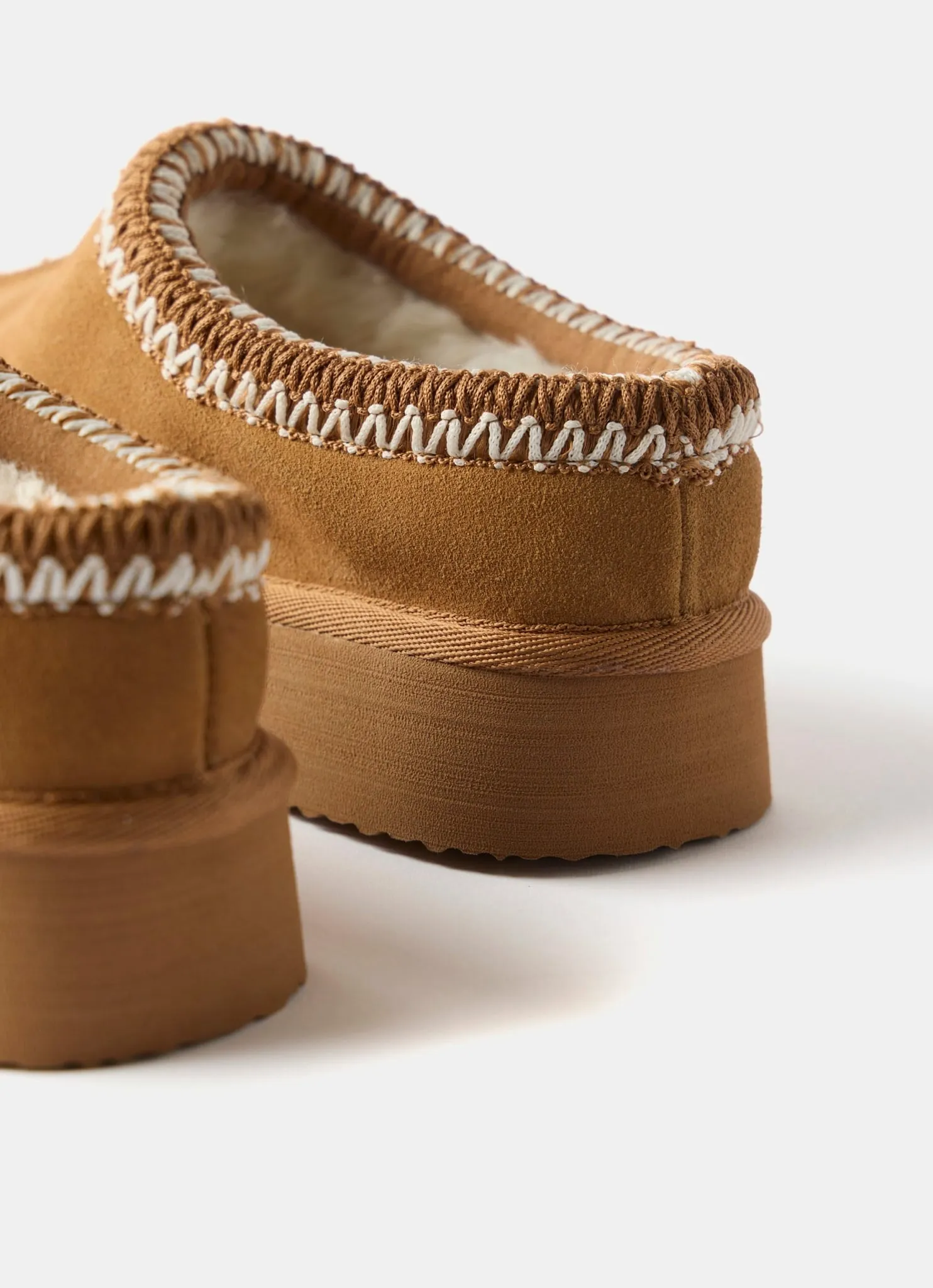 Tan Suede Chunky Slippers sold by Mint Velvet product image thumbnail 5