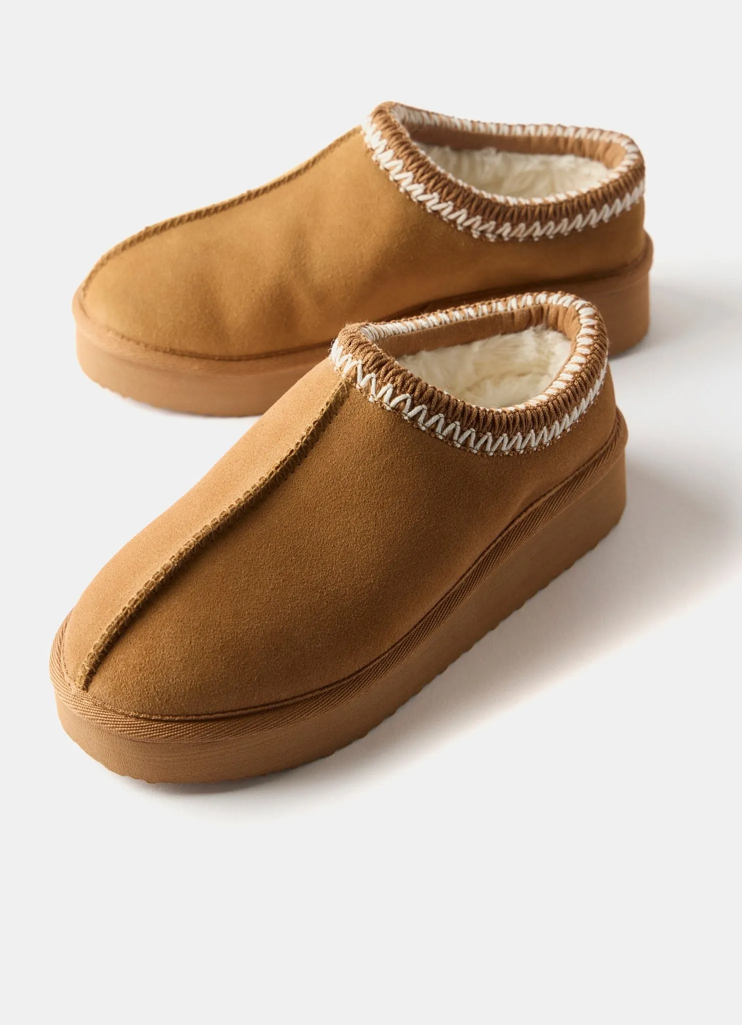Tan Suede Chunky Slippers sold by Mint Velvet product image thumbnail 4